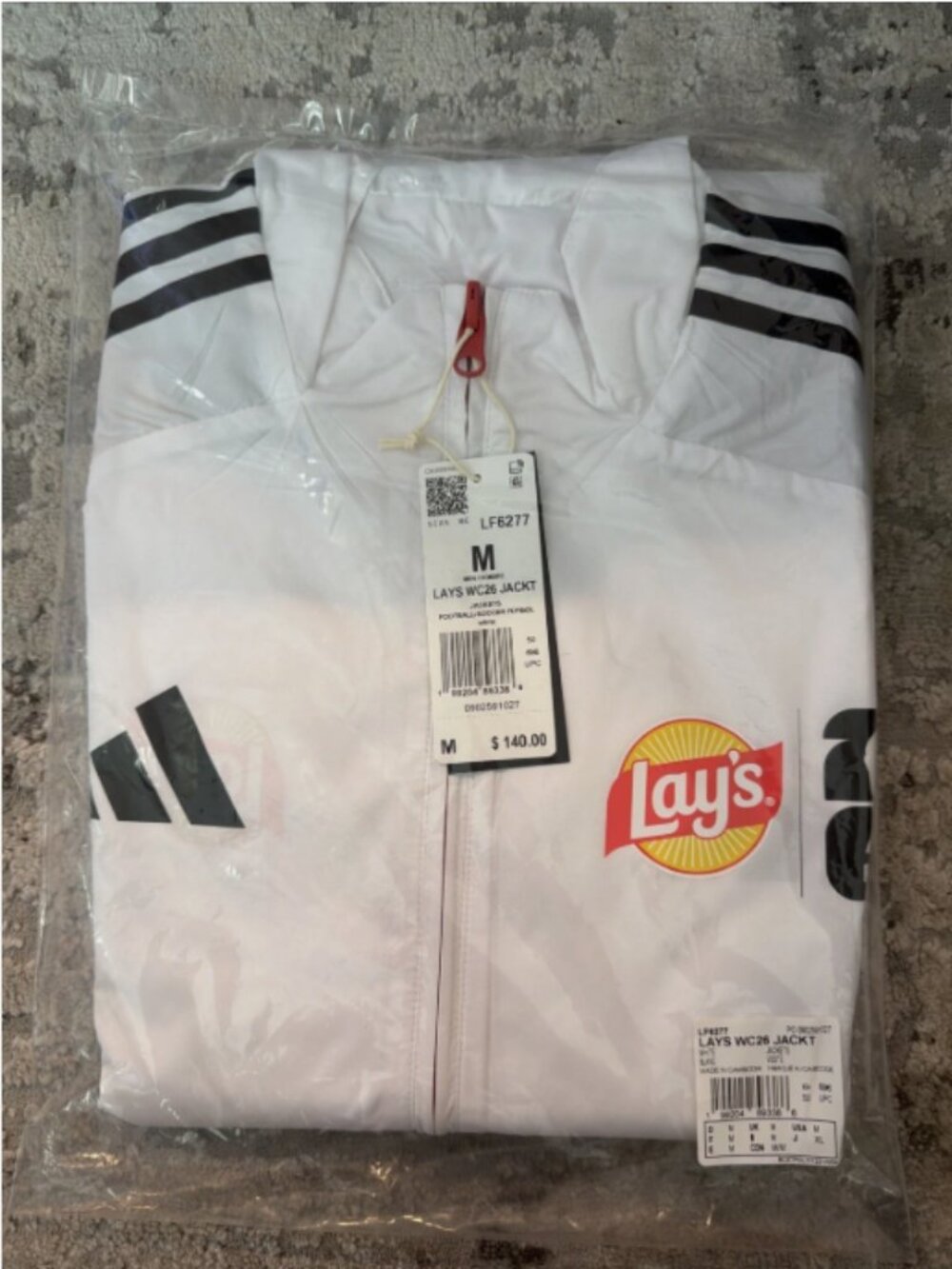 MENS - LARGE (see description) - ADIDAS x LAYS WC2026 Reversible windbreaker